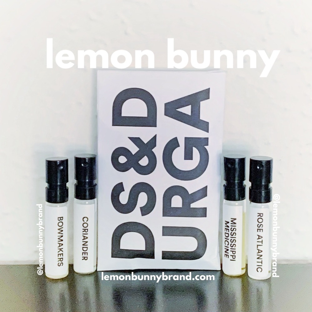 Free w/Purchase — 4 D.S. & Durga Samples Bowmakers, Coriander, Rose Atlantic GUC
